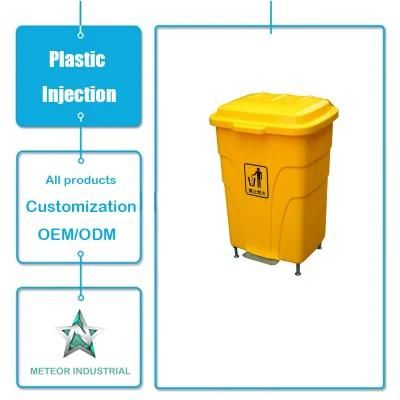 Customized Plastic Items Access Flap Cover Rubbish Bin Plastic Injection Moulding
