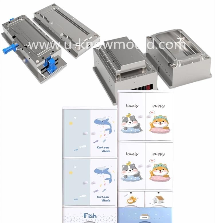 Simple Wardrobe Injection Mould for Childern Plastic Drawer Mold