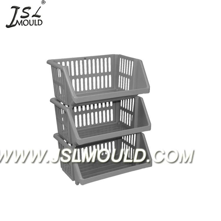 Injection Plastic Stacking Fruit Basket Tray Mould