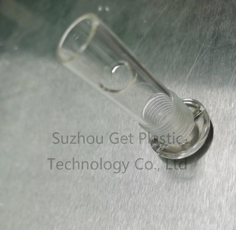 Transparent Plastic Pipe Fittings by Injection Mold in Plastic Factory