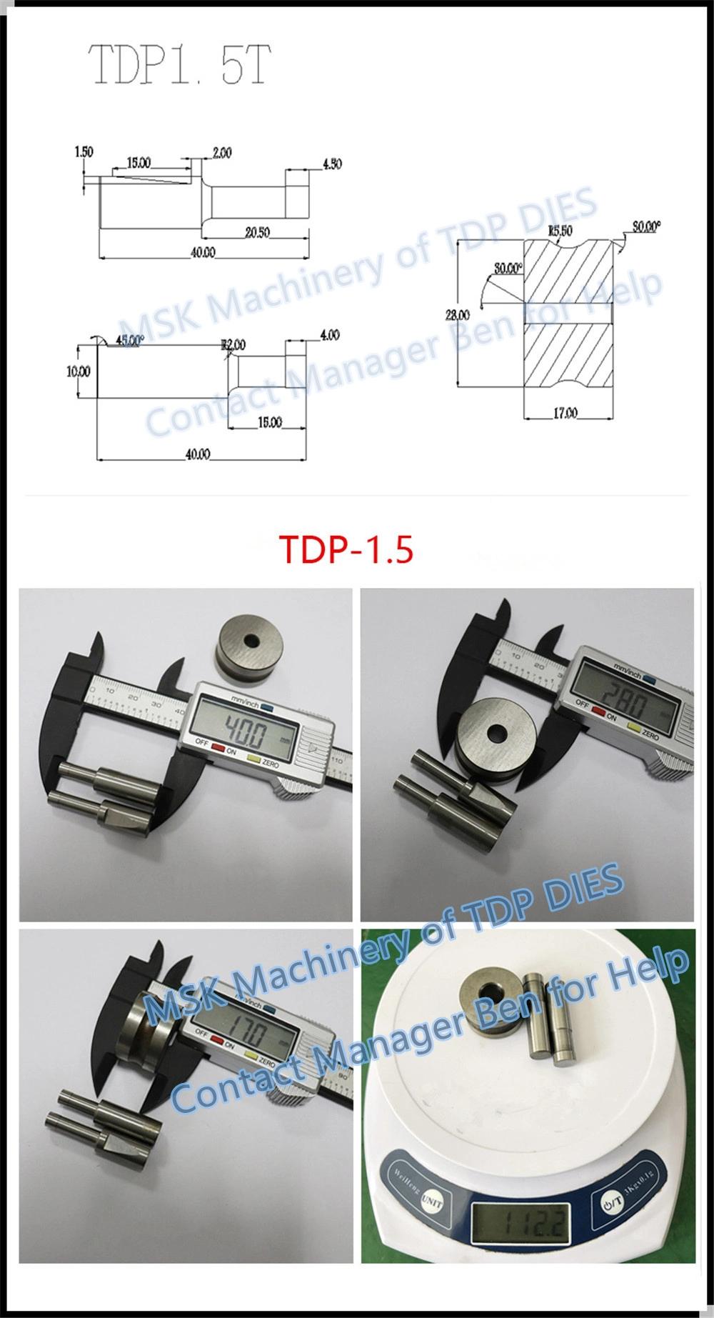 Tablet Press Tdp-0 Tdp-1.5 Tdp-5 Tdp-6 Tungsten Carbide Dies Single Punch Press Dies