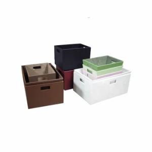 Custom Leather Plastic Storage Box Decorative