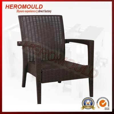 Plastic Modern Rattan Outdoor Garden Restaurant Chair Mould From Heromould