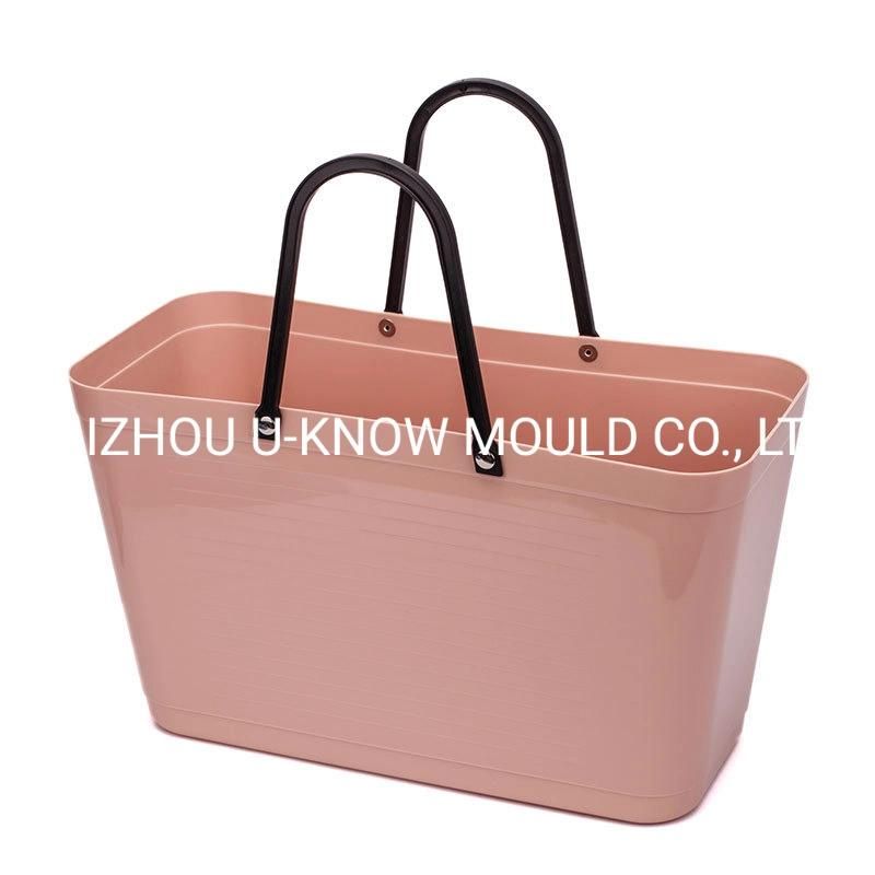 Precise Design Shopping Plastic Basket Mould Basket Mold with Handle