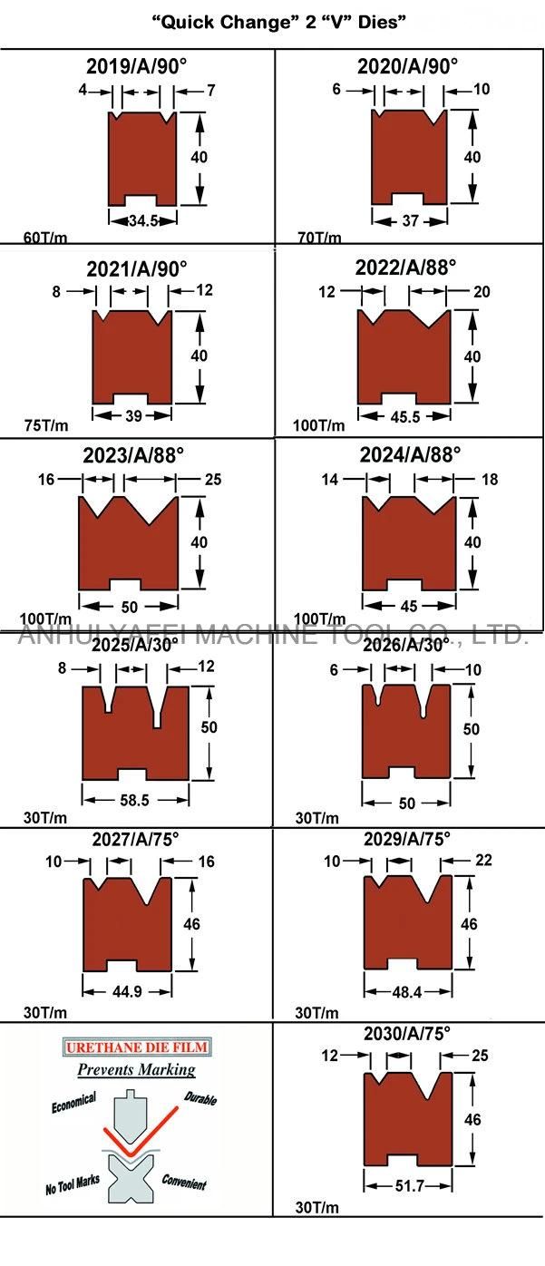 Press Brake Punch and Die Tools, Punches for Dies, Punch Press Die