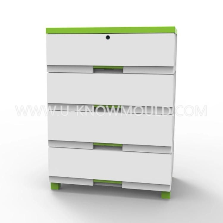 Made in China Custom Plastic Drawer Mold Storage Cabinet Mould