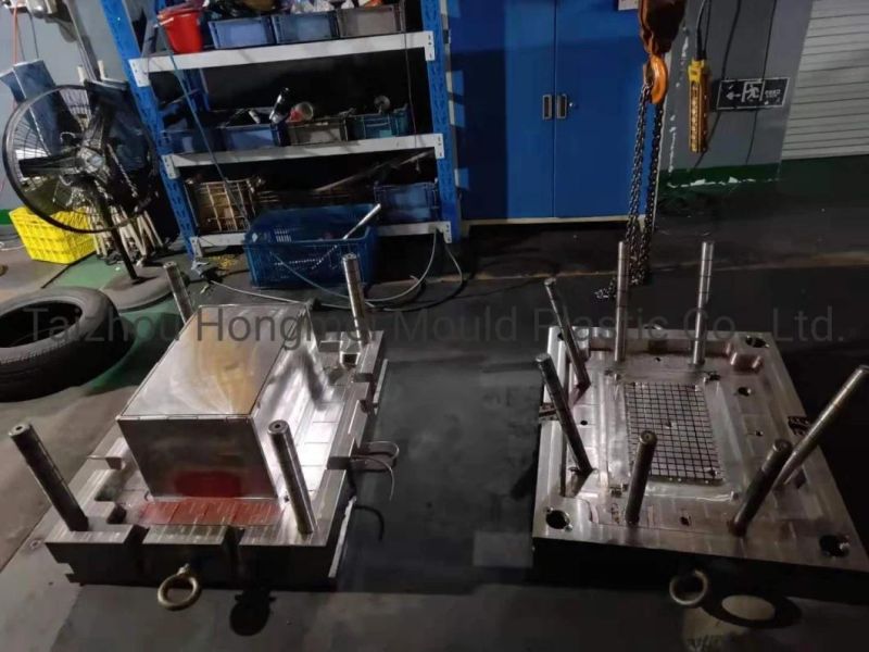 Customized Plastic Turnover Box Mould Logistics Folding Basket Mould Storage Box Mould Plastic Crate Mould Opening