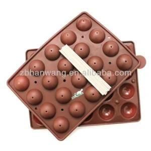 Silicone Rubber Chocolate Mould Cake Mould 20 Cavity Lollipop Moulds Silicone Mould Tray ...