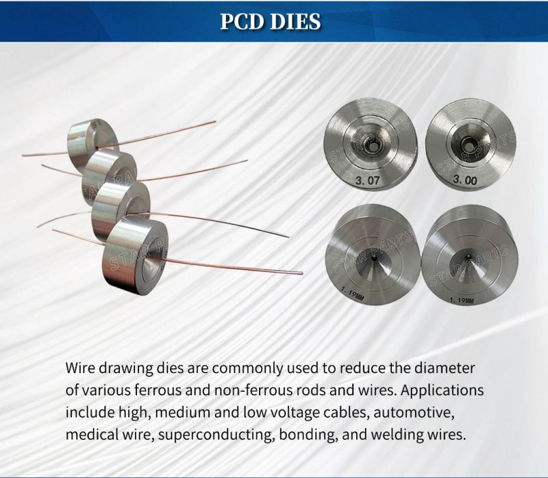 PCD Steel/Stainless/Auluminum/Copper Wire Drawing Die