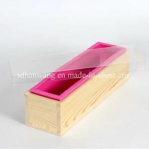 D0019 Nicole Wooden Soap Mold with Silicone Liner DIY Loaf Swirl Soap Mold Tool