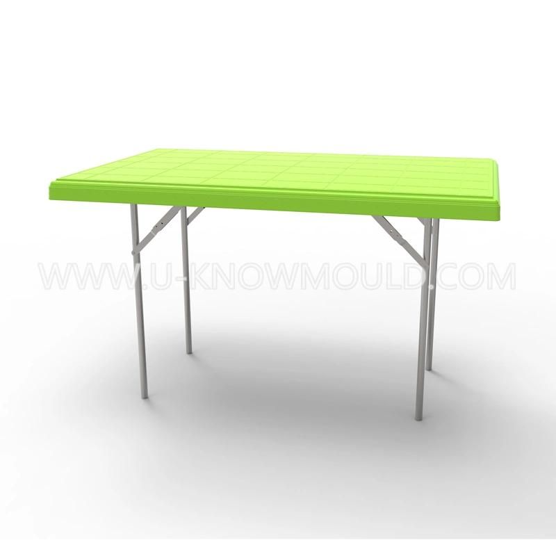 Plastic Dining Table Mould/Plastic Table Mold with Steel Leg