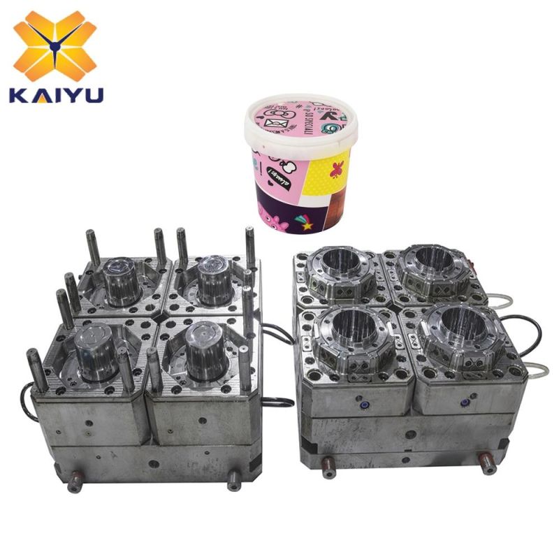 1L Packaging Bucket Mould Plastic Barrel Injection Moulding