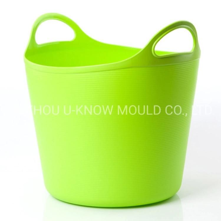 Soft Plastic Large Size Laundry Basket Injection Mould