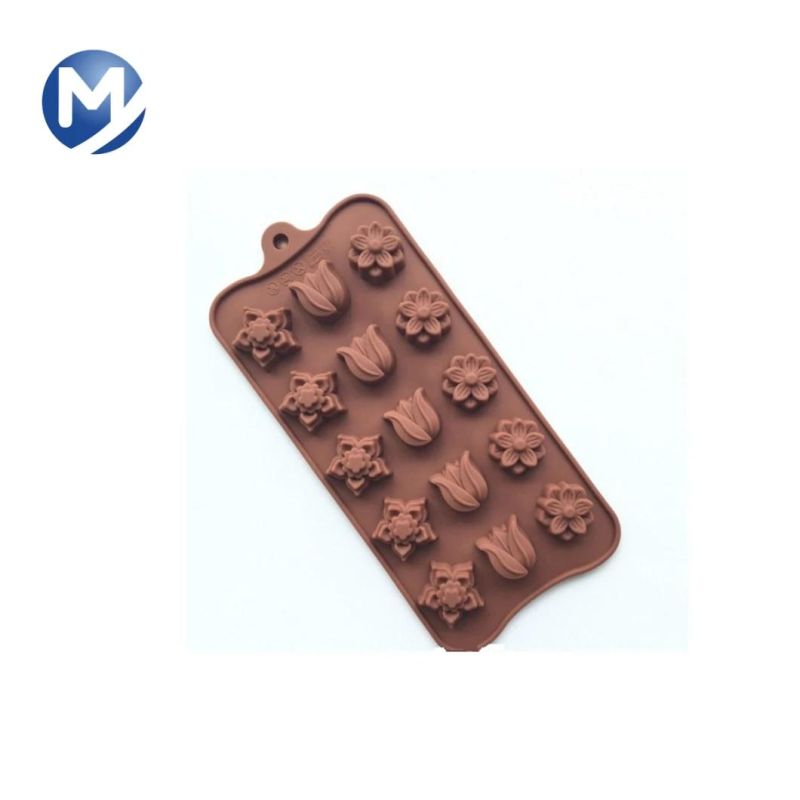 FDA Certificate Food Grade Silicone Rubber Flower Shaped Cake Baking Molds
