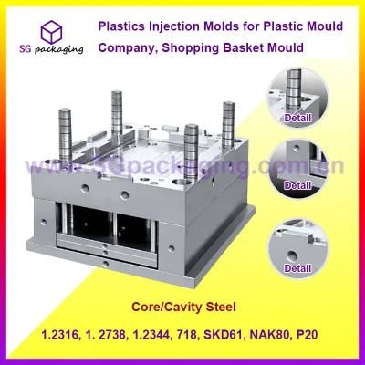 Plastics Injection Molds for Plastic Mould Company, Shopping Basket Mould