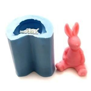 R0440 Animal Shape Silicone Candle Mold 3D Rabbit Silicon Mold