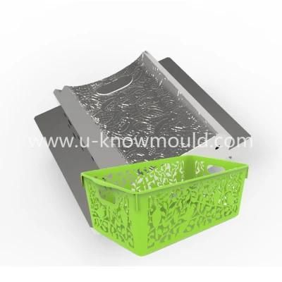 Storage Basket Inejction Mould Plastic Hollow Basket Mold