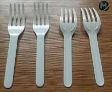 Food Grade Disposable PS Plastic Cocktail Small Fruit Fork Injection Molding