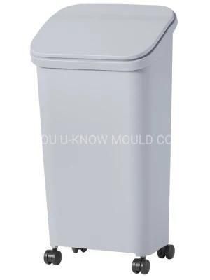 Household Plastic Wastbin Mould with Lid Dustbin Mold
