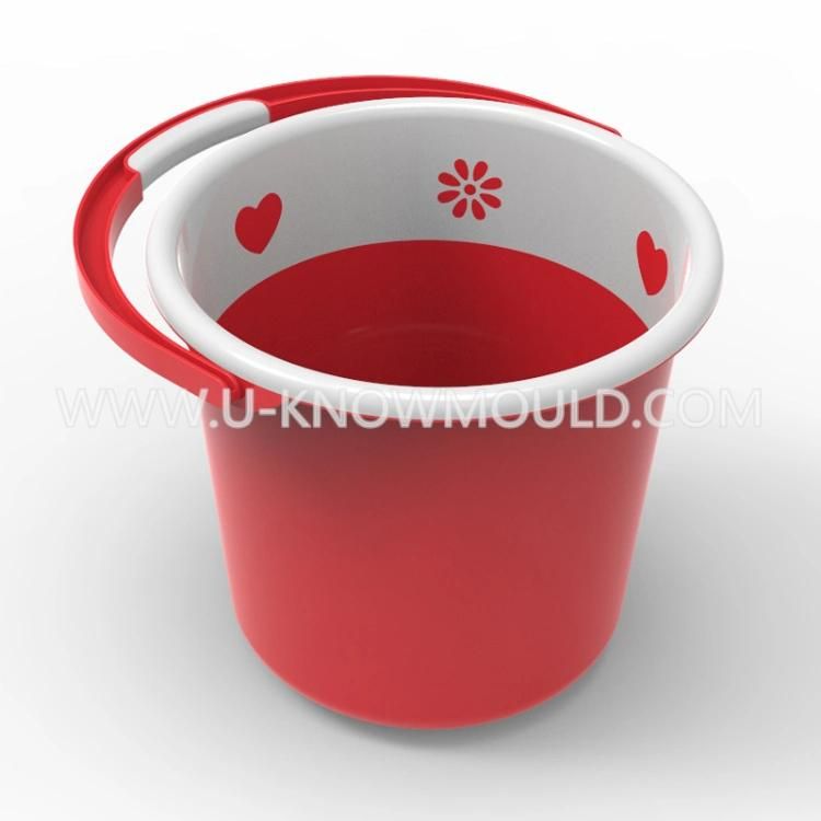 Plastic PP Water Bucket Mold Barrel Mould with Handle