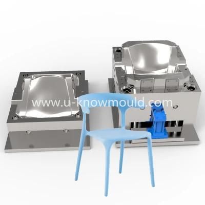 French Style Dinner Chair Mould Modern Outdoor Stackable Chair Mold