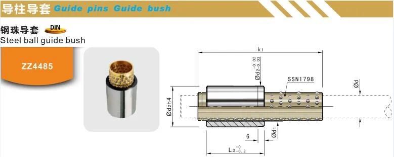 Zz4485 Plastic Injection Tooling Mould Parts Steel Ball Guide Bush