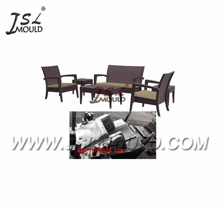 Customized Injection Plastic Armrest Rattan Chair Mould