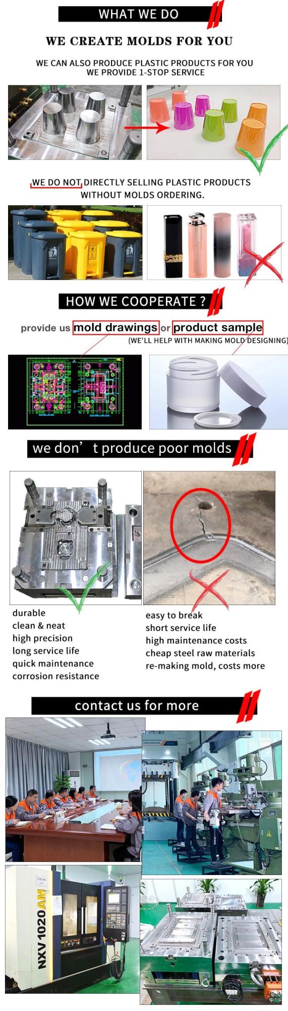 Custom Mold Mould Plastic Injection Mould TPU Bottle Cup Mold