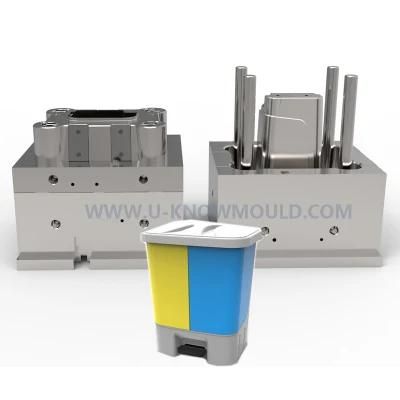 Classification Pedal Trash Can Injection Mould Waste Bin for Environmental Protection