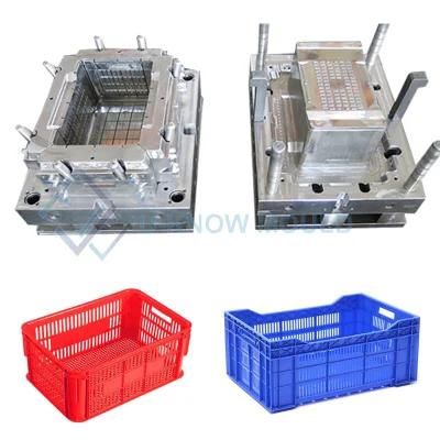 Plastic Turnover Box Mold Rectangular Crate Mould for Fruit Vegetable