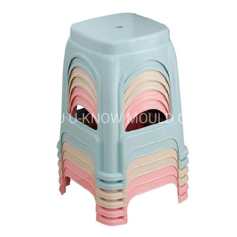 Plastic Square Stool Injection Mould Plastic High Stool Mold