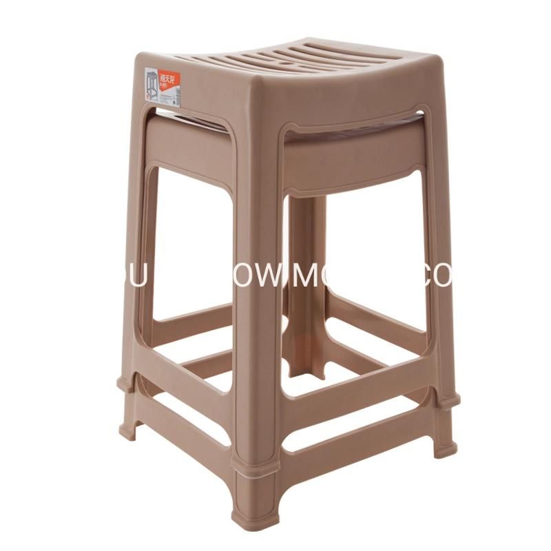 Plastic Household Stool Injection Mould Square Stool Mold
