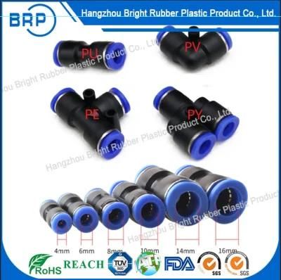 Pneumatic Push in Tube Quick Fittings Connector Air PU Pipe Jointer