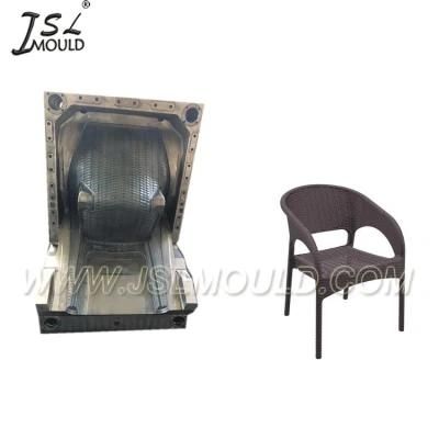 Plastic Injection Rattan Armless Chair Mould