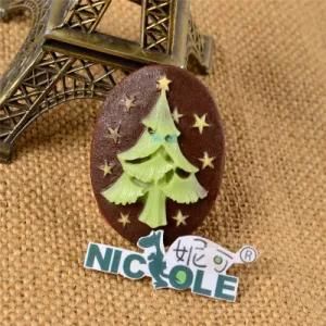 F0003 Christmas Tree Shape Silicone Fondant Mold for Cake Decoration