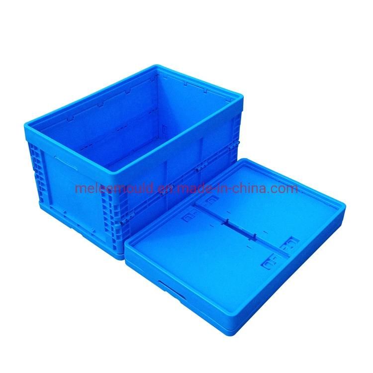 Custom Plastic Injection Used Crate Moulding Turnover Box Molding, Folded Circulating Box Collapsible Revolving Case Moulding