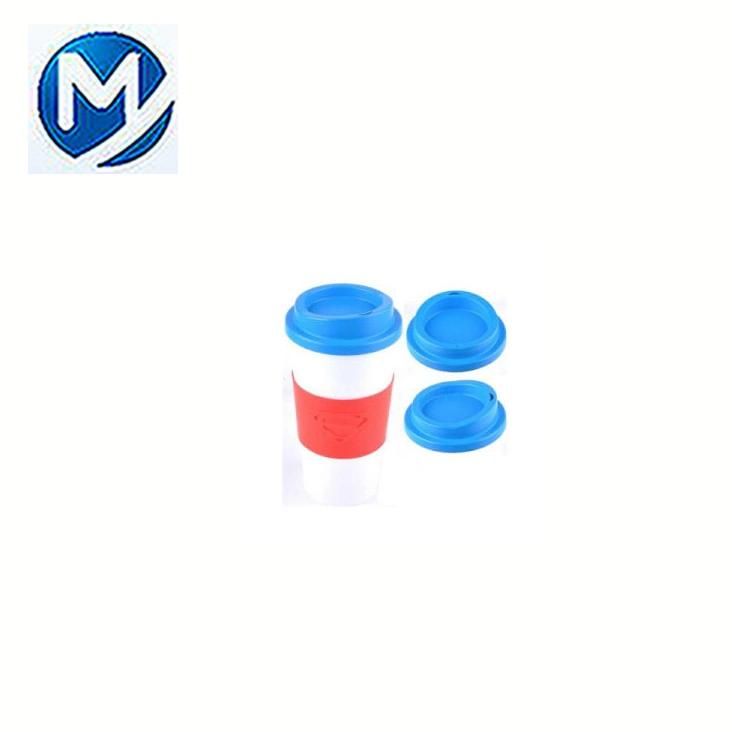 Custom Plastic PP Silicone Reusable Coffee Cup with Lid