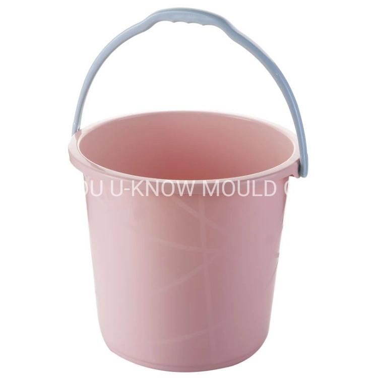 Plastic Household Bucket Injection Mould with Anti Slip Handle Bucket Mold