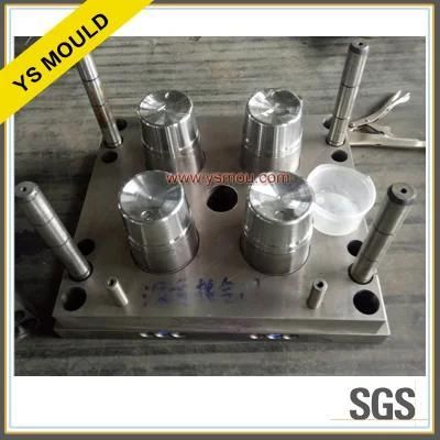 4 Cavities Plastic Injection Cup Mould