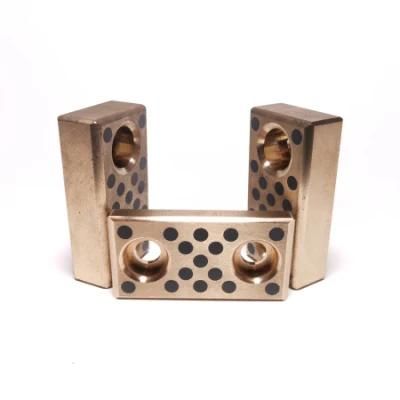 Bearing Copper Slide Plate with Bronze Alloy Self Lubricating Bushing Graphite