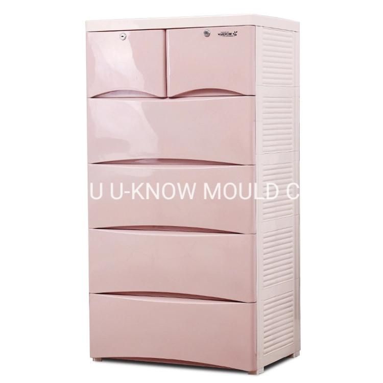 Made in China Custom Plastic Drawer Mold Storage Cabinet Mould
