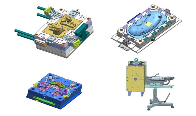 Multi Cavities Custom Electronic Shell Plastic Injection Mould Die Makers