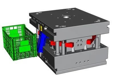 Cheaper New Design Plastic Injection Crate Logistics Turnover Transport Box Container ...