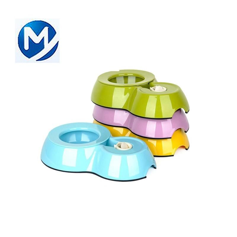 Custom Double Injection Plastic Parts for Feeding /Drinking Pet Bowl