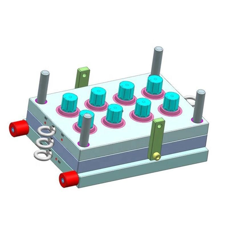 8 Cavity Plastic Injection Mould Detergent Cap Mould