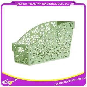 Plastic New Fashion Carving Flower Design Basket for Mould