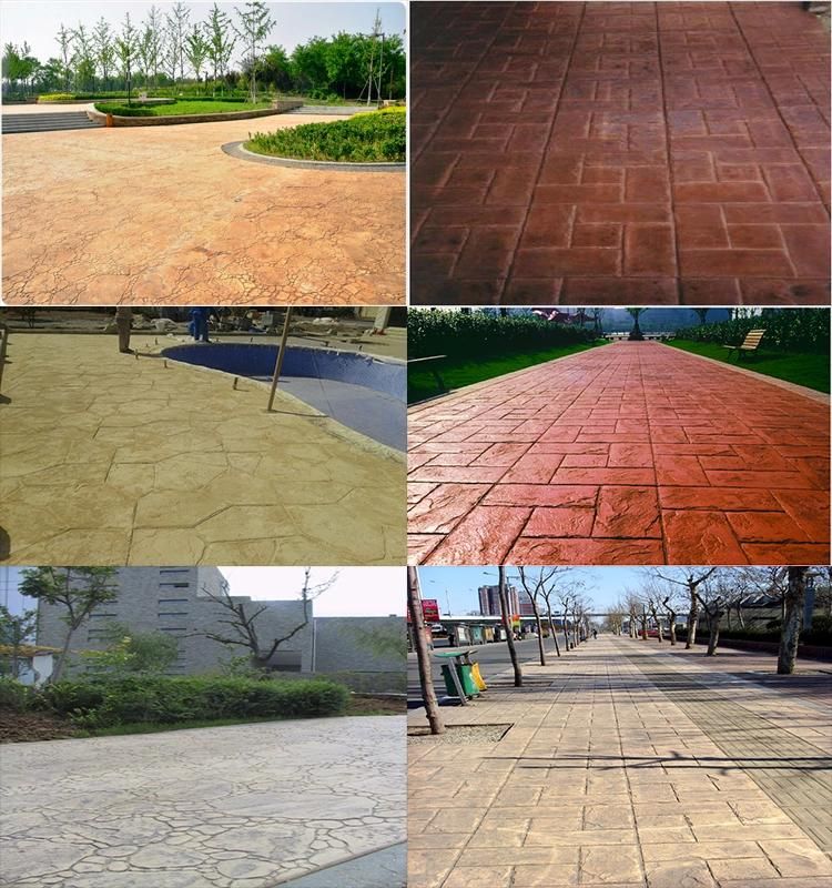 Vertical Stamped Concrete Stone Floor Texture Concrete Rock Stamps Mat Mould