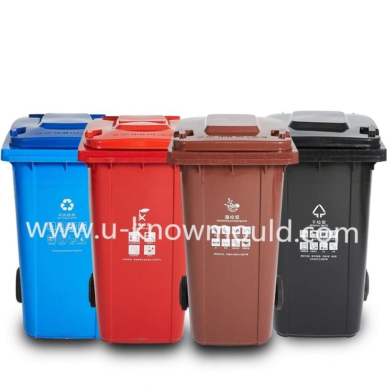 Green 240L Dustbin Plastic Garbage Mould Trash Can Mold