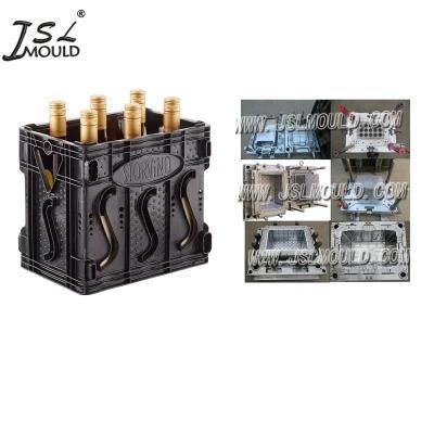 High Quality Plastic Wine Bottle Storage Crate Mould