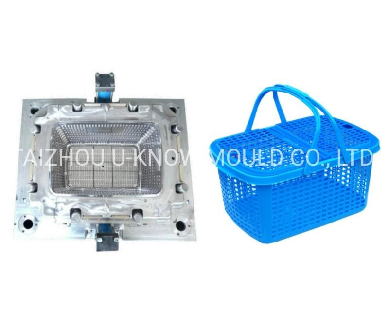 Plastic Picnic Basket Injection Mould with Handle Basket Container Mold